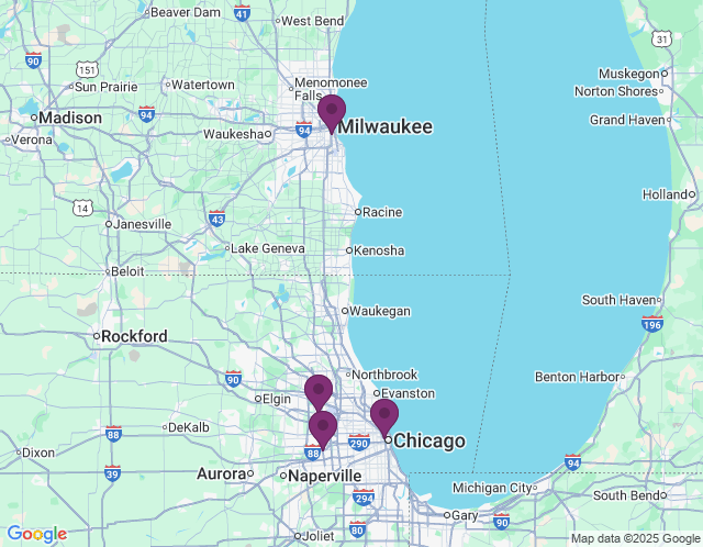 Map of Chicago Fulton Market Workcenter